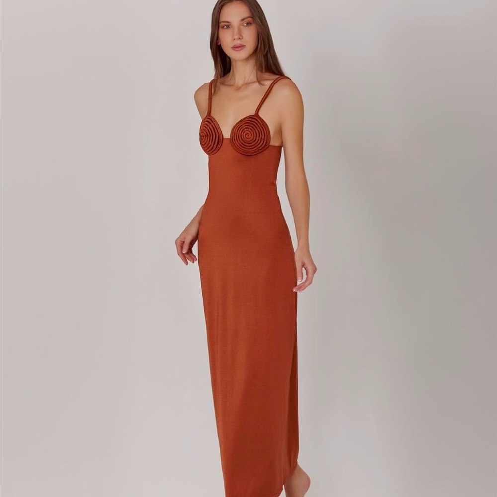 Chic Rust Maxi Dress